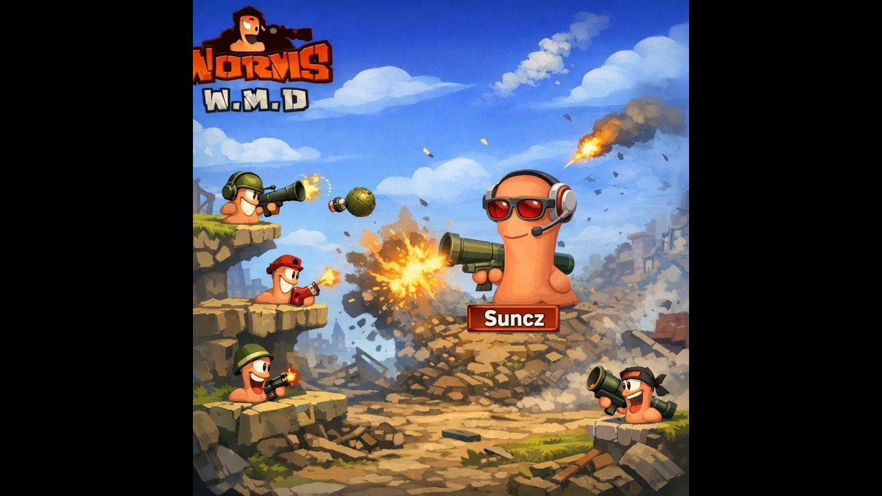 Négy az egy ellen ez nem jóóóóóóóó : WORMS E06