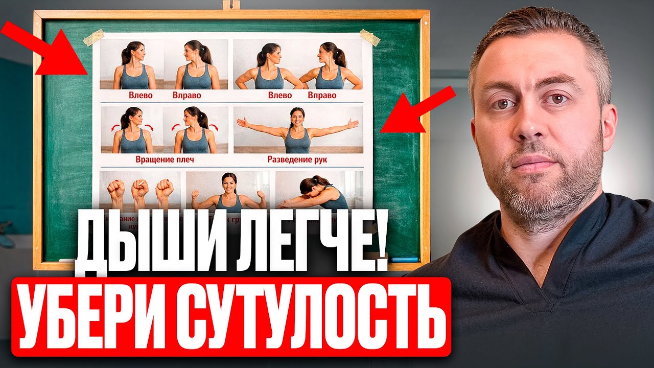 Комплекс упражнений при сутулости 