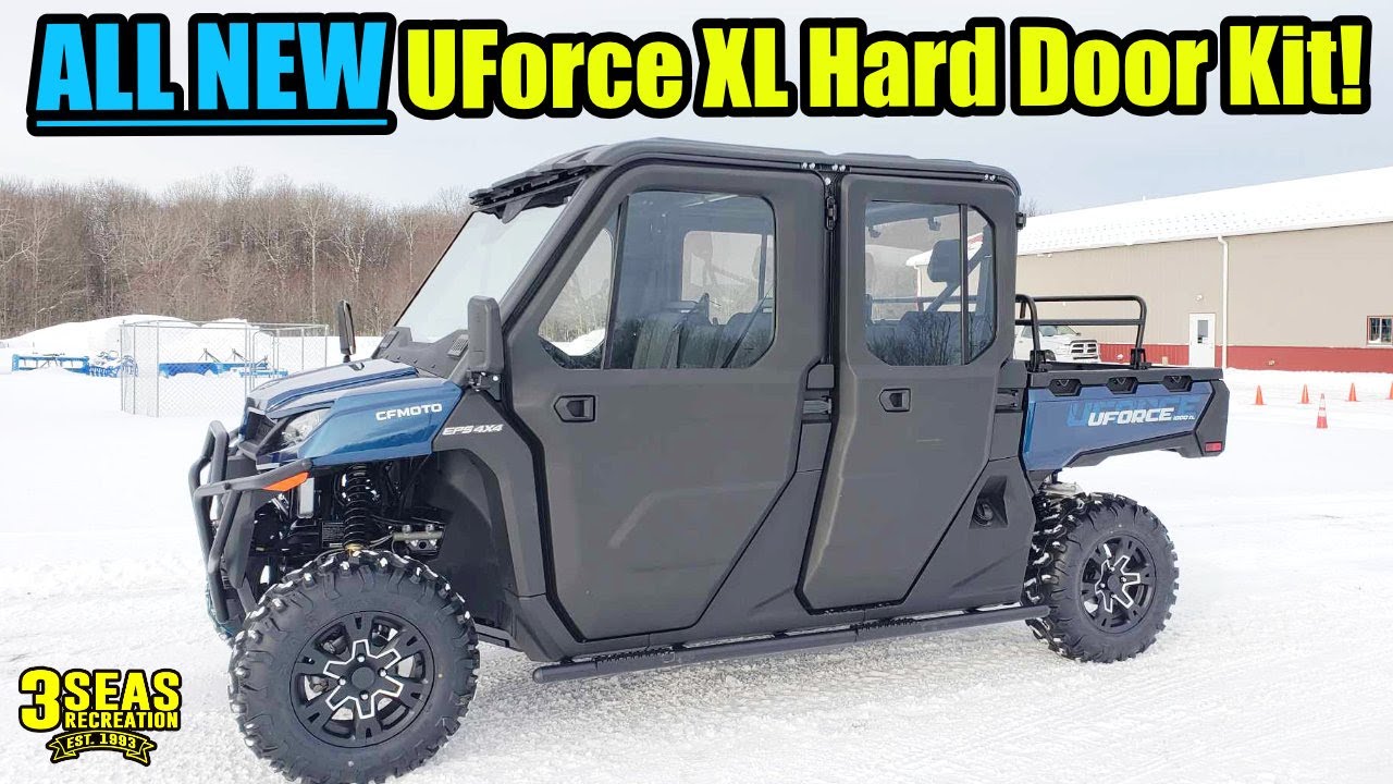 ALL NEW OEM Hard Doors w/ Glass Power Windows! 2024 CFMoto UForce 1000 XL + Ice Crushers Cab Heater!