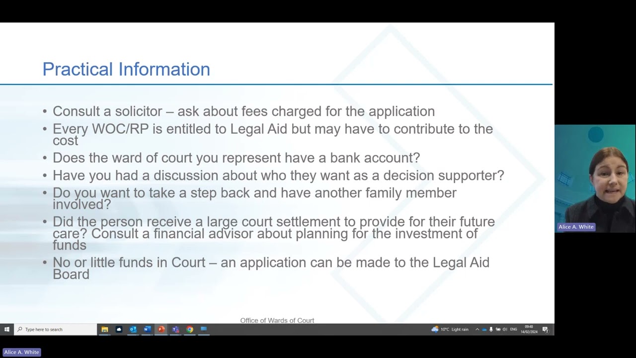 Discharge from Wardship   for Committees