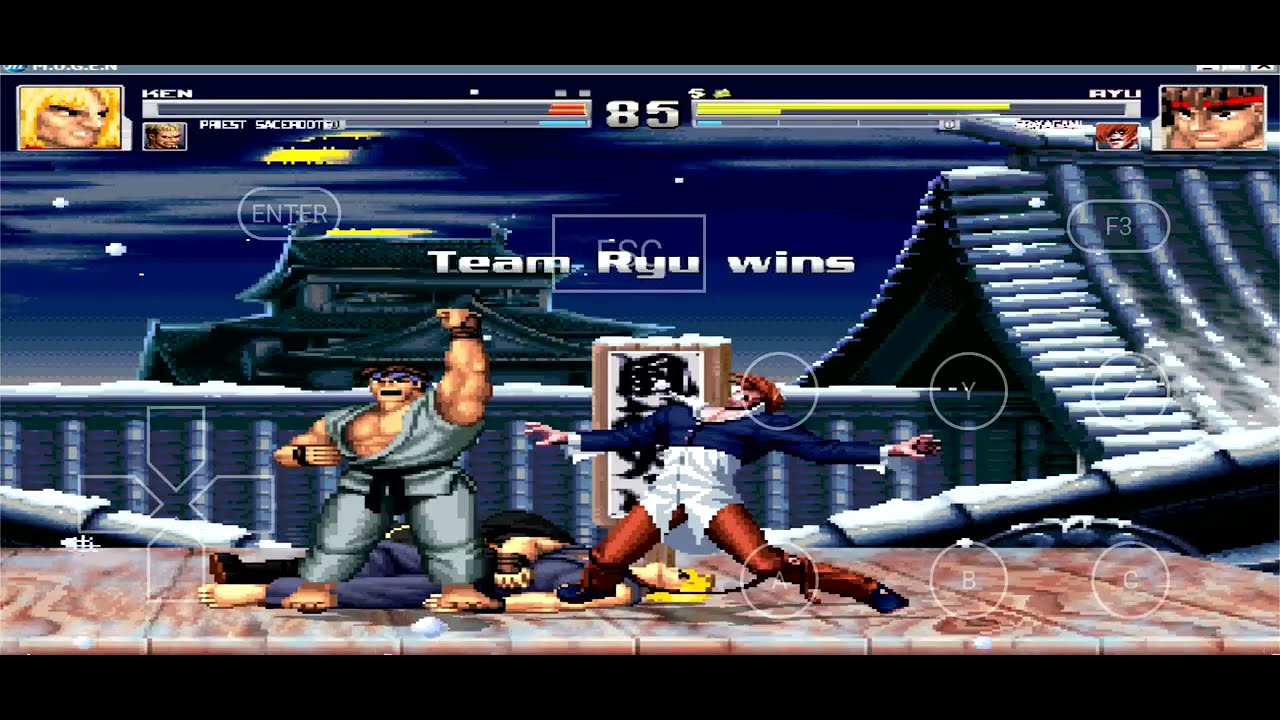 [M.U.G.E.N] TEAM KEN VS TEAM RYU
