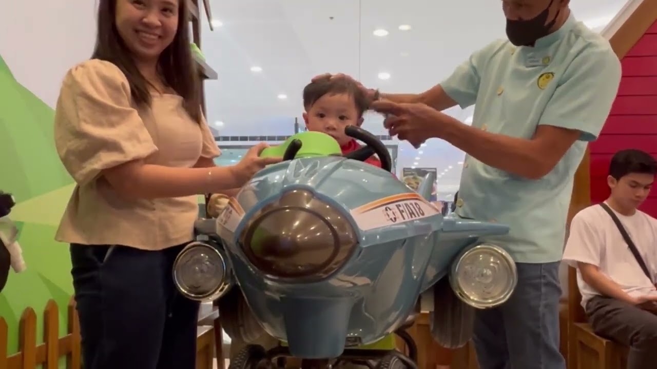 First haircut @ Cuts 4 Tot. One year old. 