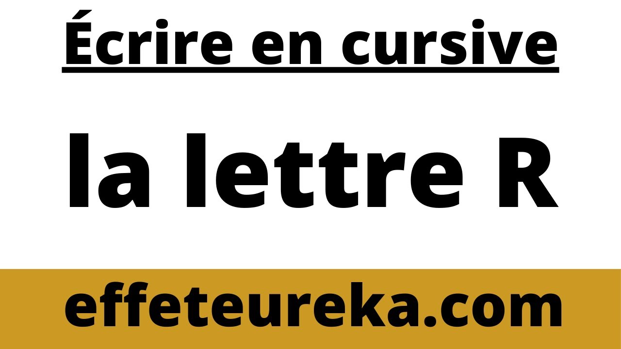 Ecrire en cursive : la lettre R (8 sur 17)