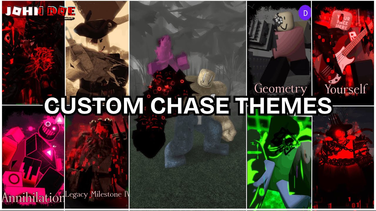 EVERY JOHN DOE SKIN WITH A CUSTOM CHASE THEME | Roblox Forsaken