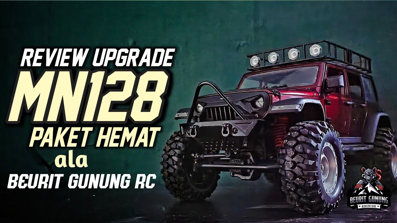 REVIEW UPGRADE PAKET HEMAT MN128 Jeep Rubicon Ala Beurit Gunung RC #mn128 #rcmn #rcadventure  #rccar