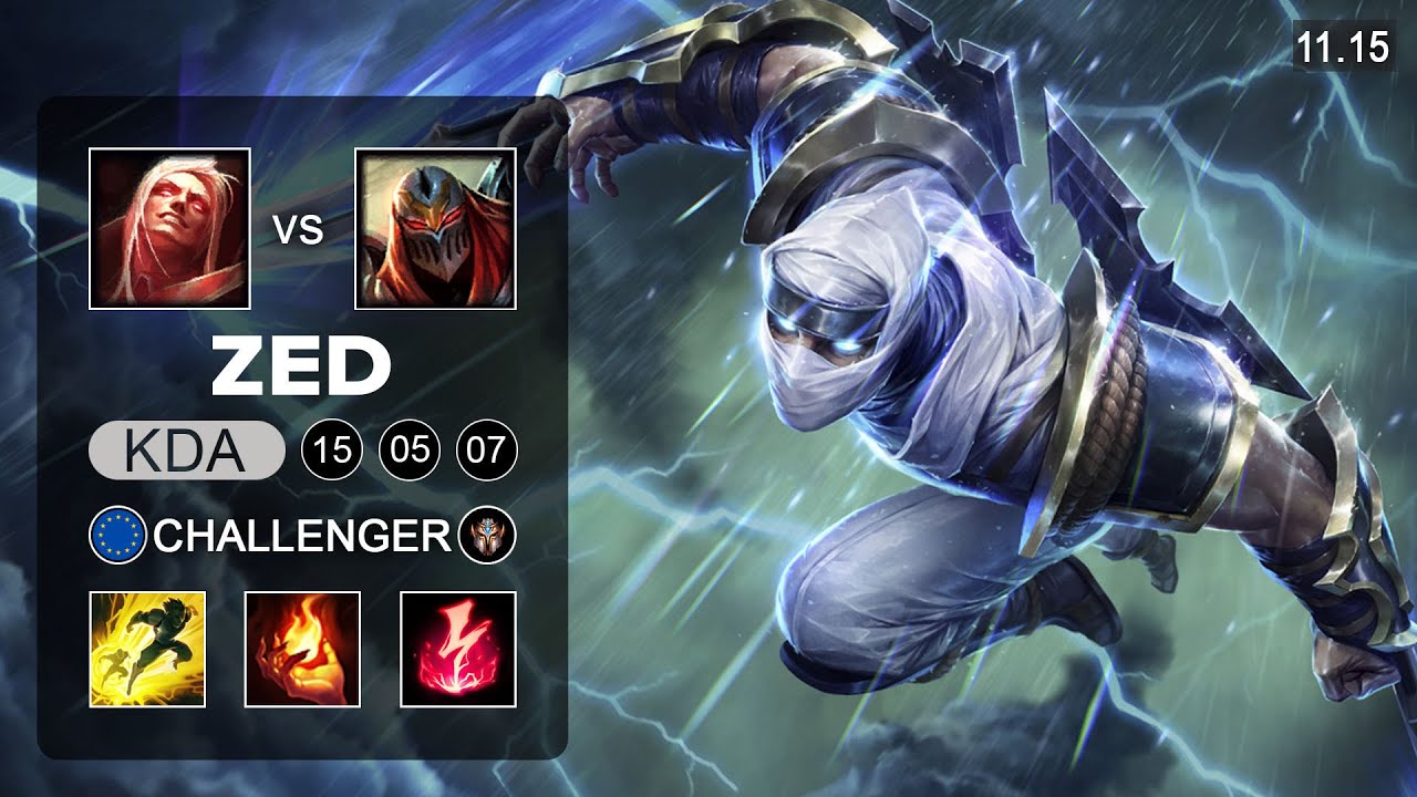 Zed Mid vs Vladimir - EUW Challenger Patch 11.15