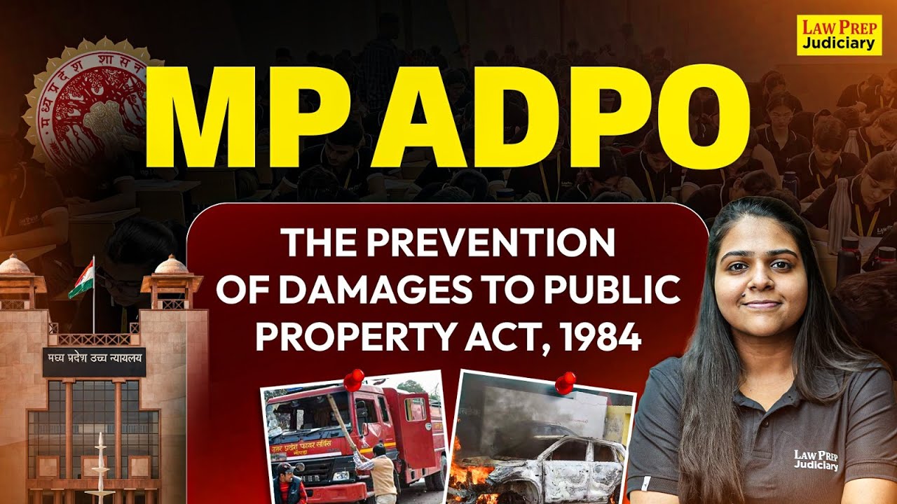 Prevention of Damage to Public Property Act | MP ADPO 2025 | MP ADPO Preparation | By Shivangi Ma'am