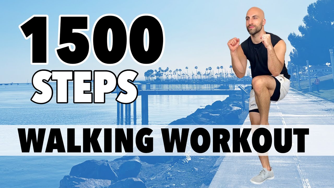 Ocean Walk for beginners with beautiful view | 1500 steps walking workout