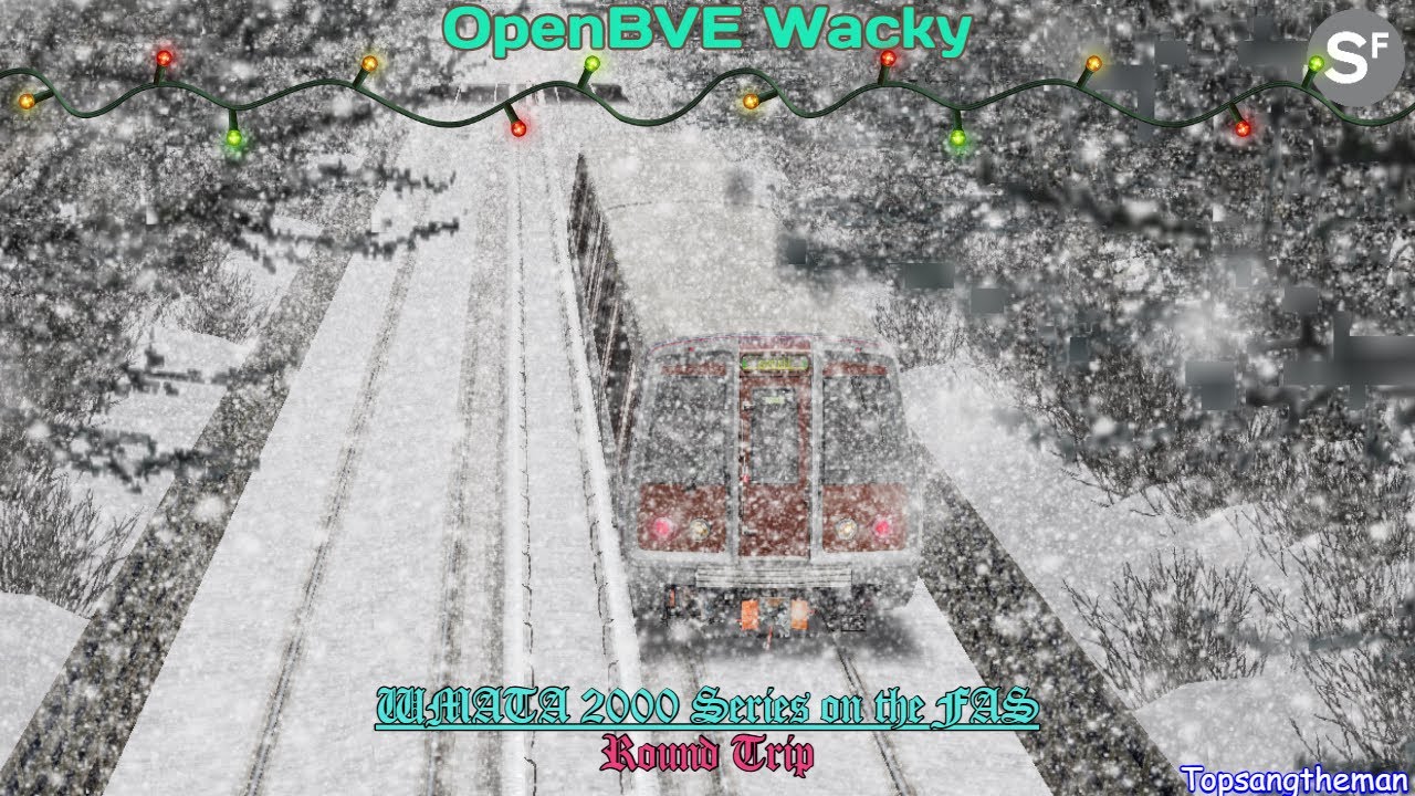 OpenBVE Wacky - WMATA 2000 Series on the FAS (Round Trip)