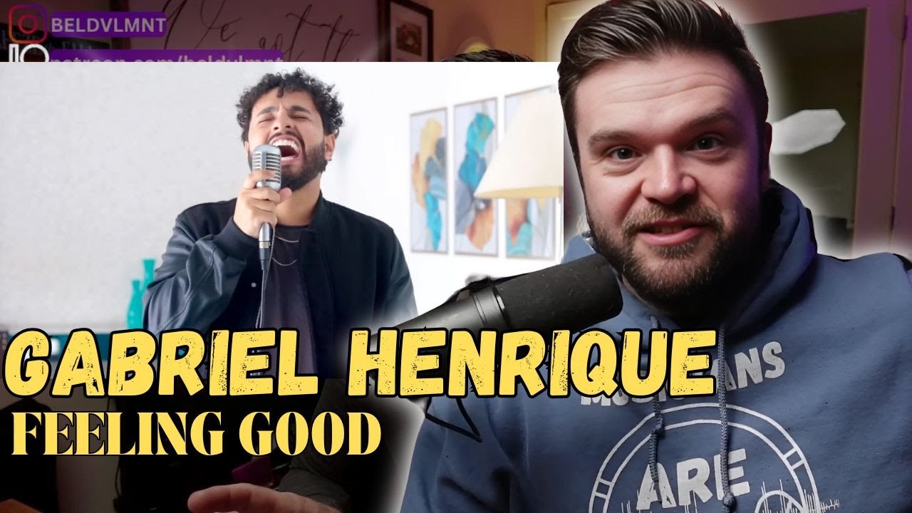 Gabriel Henrique - Feeling Good (Cover) | Reaction