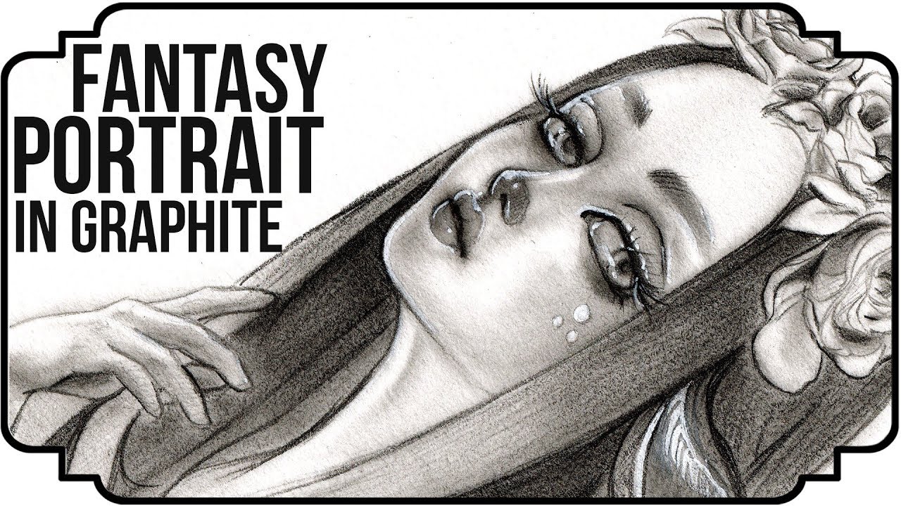 Fantasy Portrait in GRAPHITE / Artist Goals for the New Year