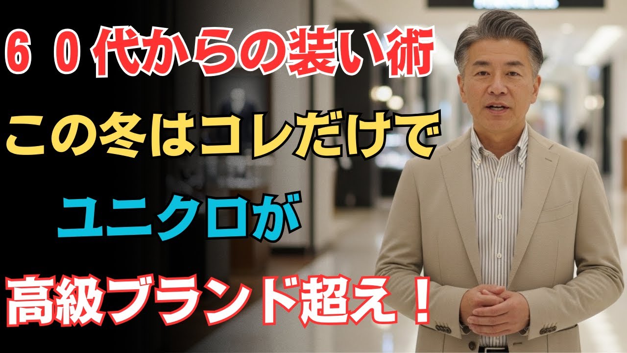「ユニクロでも品よく映える３つの着こなし術｜冬を格上げする装い方」｜冬ファッション｜60代コーデ術