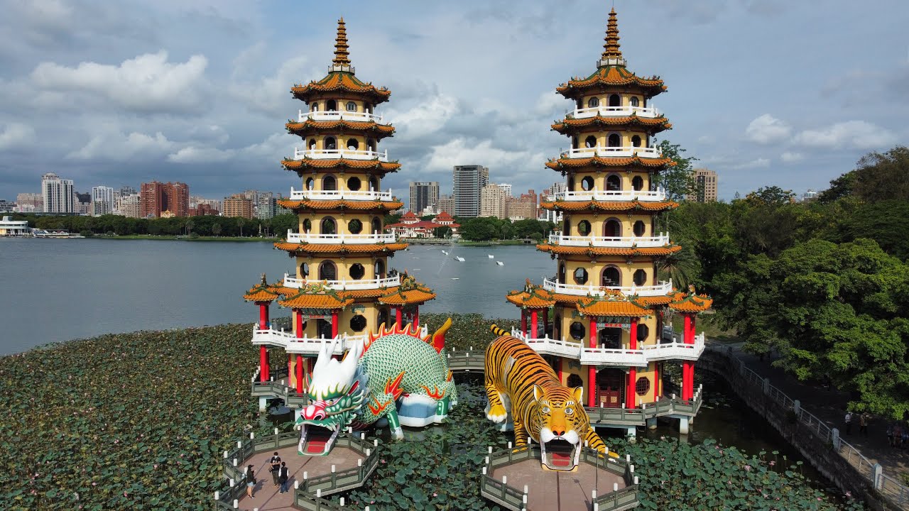 Pasyalan  natin Dragon and Tiger Pagodas [Drone Shot]