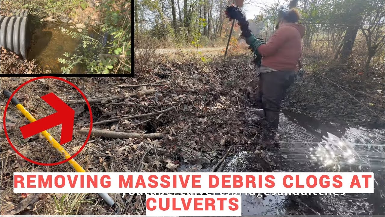 UNCLOGGING CULVERTS IN OKLAHOMA AND ARKANSAS! 12/2024 NT#66
