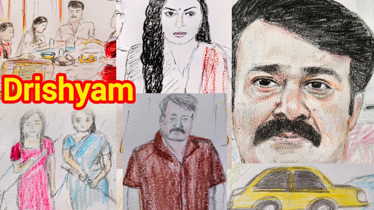 Искусство встречается с тайной! Полный фильм «Дришьям» с креативными рисунками и моими художестве...
