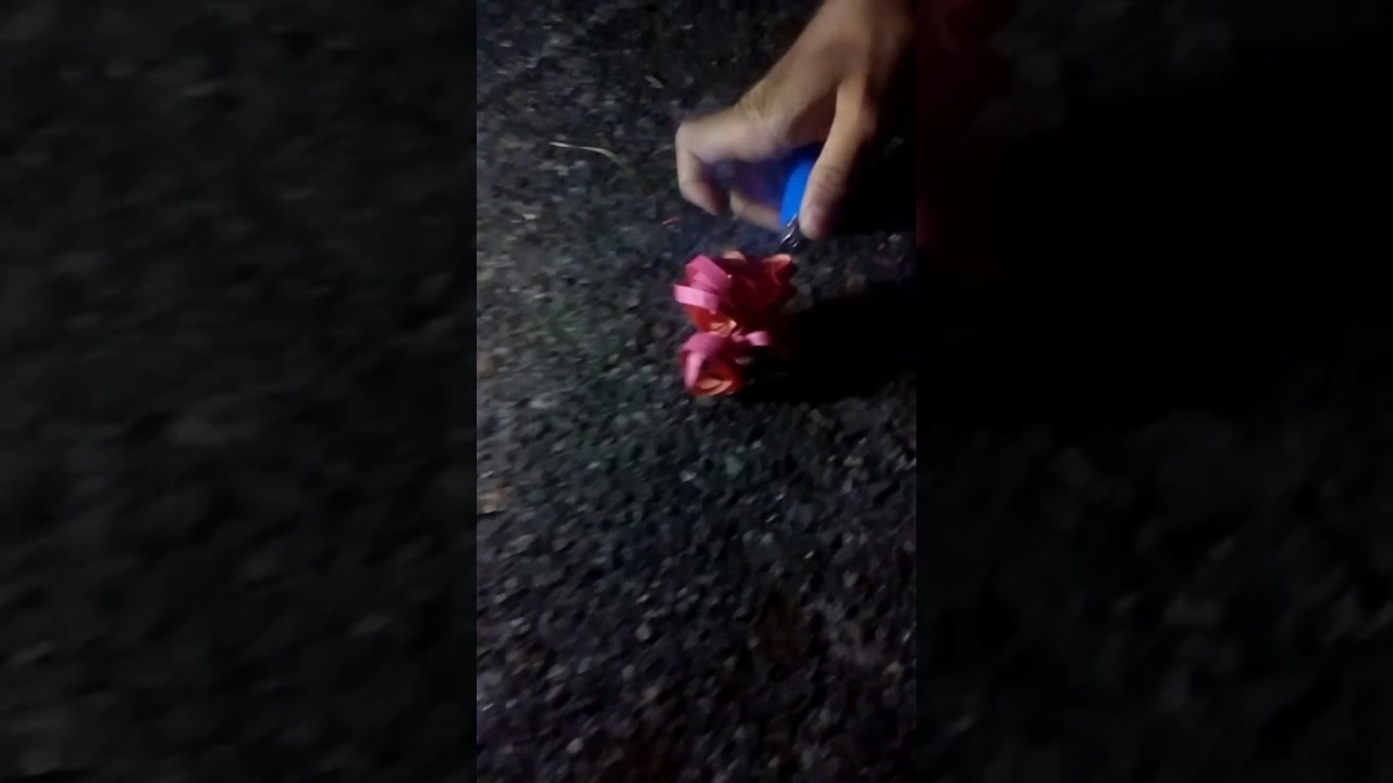 Lighting roll caps on fire(really cool)