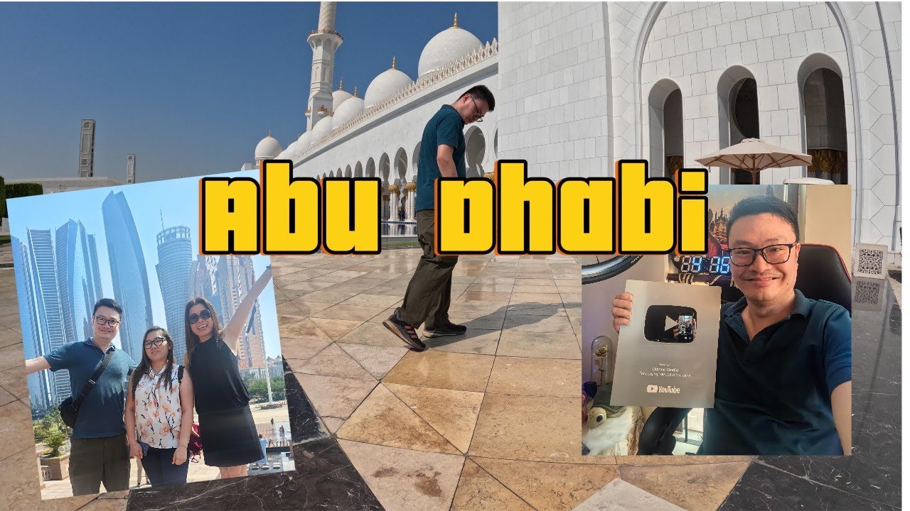 Abu Dhabi in a Day visiting the Grand Mosque and YT Friends