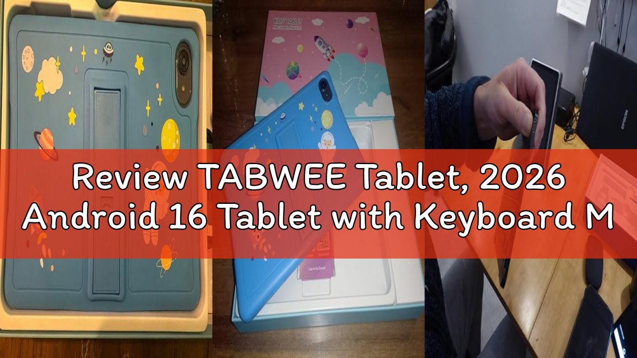 Review TABWEE Tablet, 2026 Android 16 Tablet with Keyboard Mouse and Pen, Gemini AI 10 Inch Tablets,