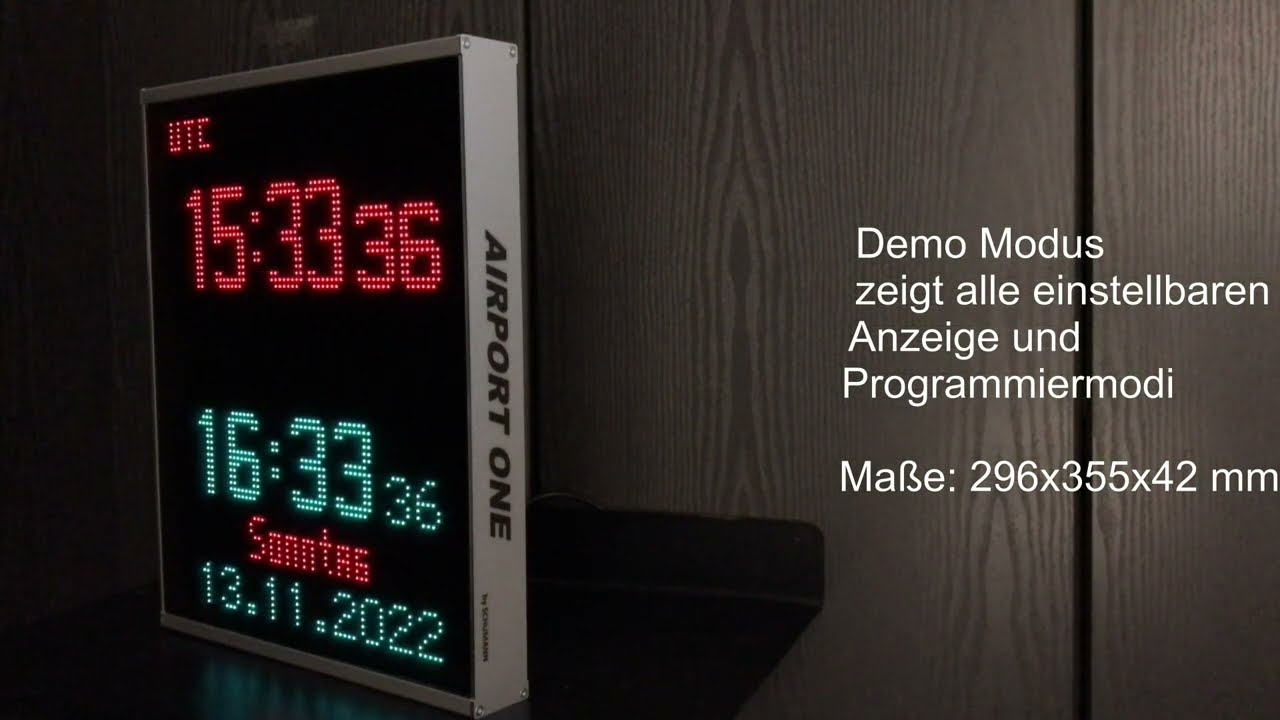 Airport One UTC Funkuhr Koordinierte Weltzeit Zulu Zeit, Zulu Time