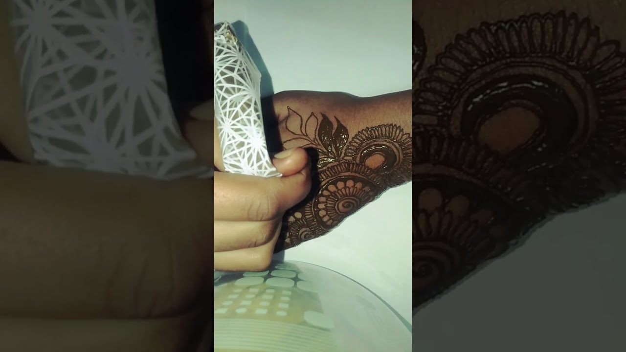 Simple mehndi design tutorial for beginners 