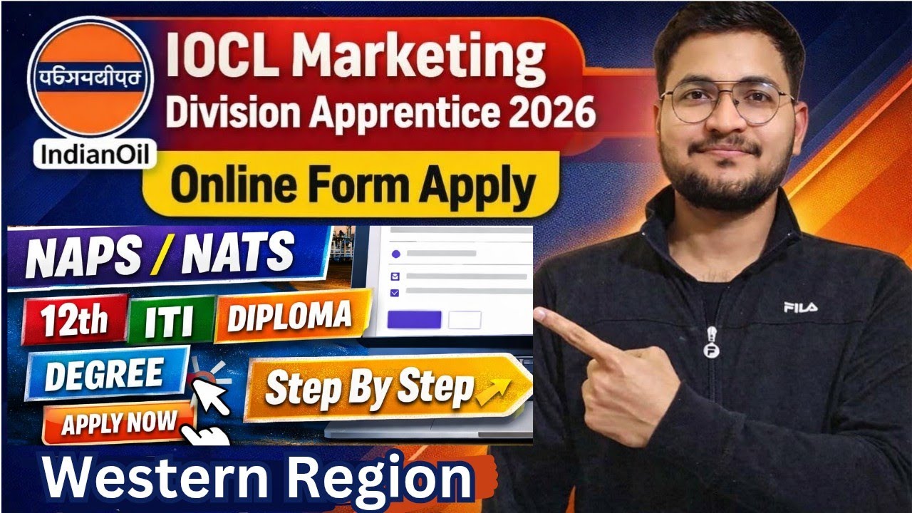 IOCL Apprentice 2026 Online Form Apply | IOCL Western Region 12th,ITI,Diploma,Degree Apprentice 2026