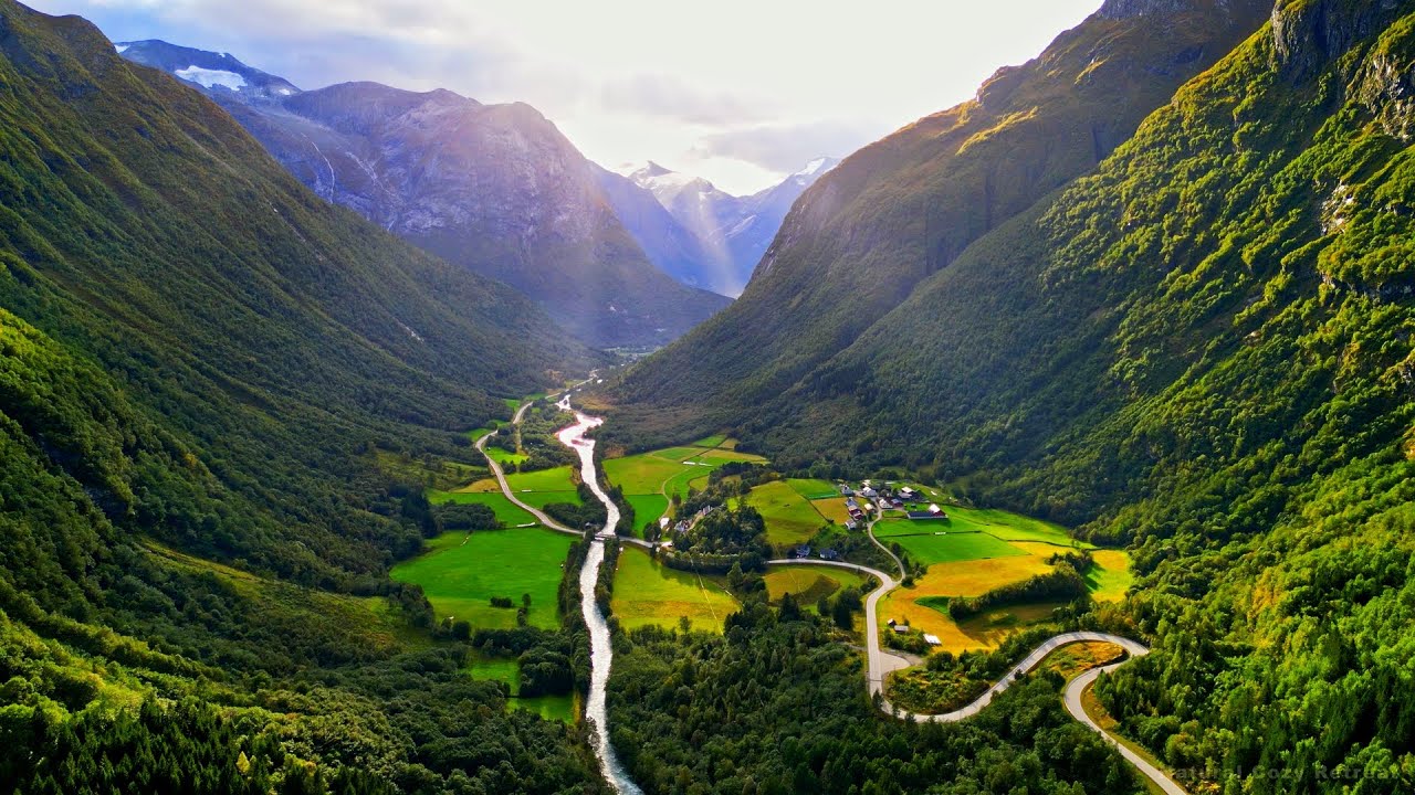 Stunning Scandinavian Nature in Norway | Ultra-Relaxing Music with Pure Natural Sounds