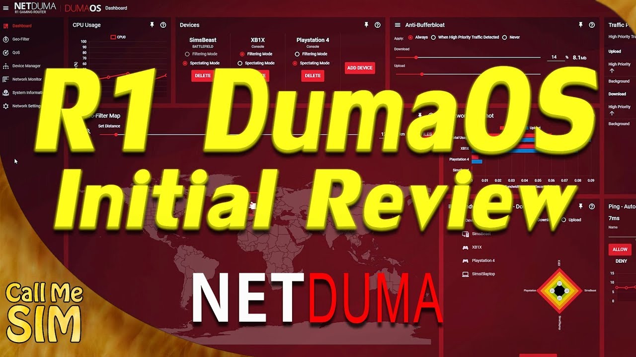 Netduma R1 DumaOS Review | SimJC74 R1 Netduma Tutorials