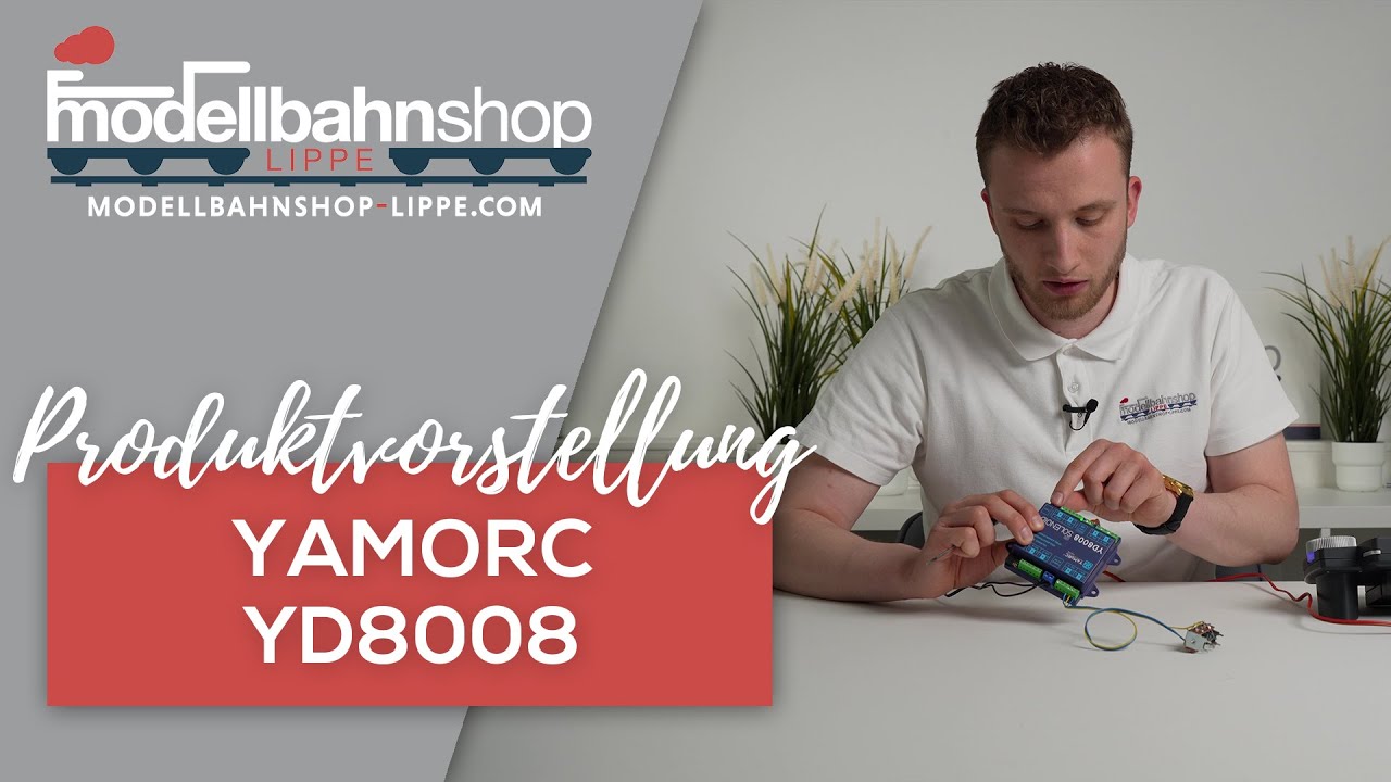 Schalten und Programmieren von Weichenantrieben mit dem YaMoRC YD8008