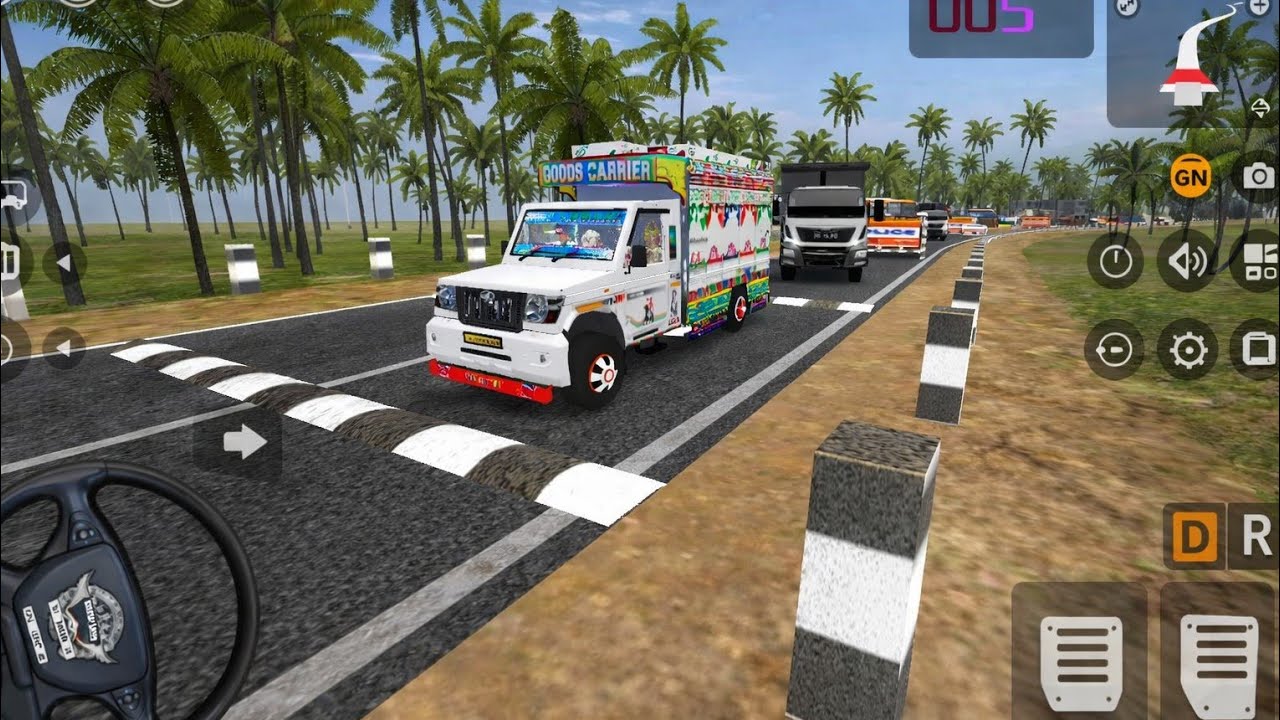 💯 Bolero Maxx Pickup Truck Speed Breaker Mod Driving / Bus Simulator Indonesia