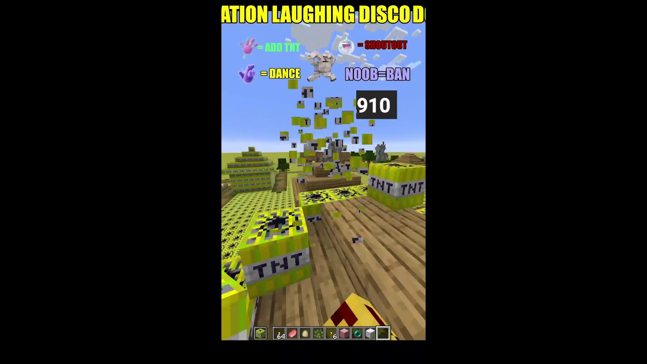 Minecraft TNT Village #shortlive