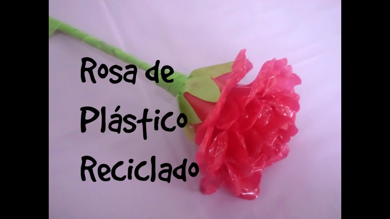 Rosa de Plástico Reciclado