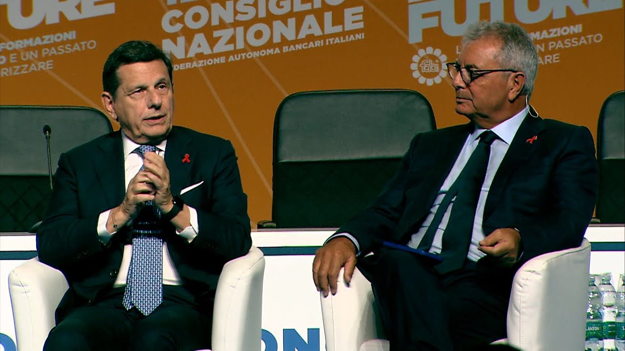 GIANFRANCO PAPA A CONFRONTO CON SILEONI AL 129° CONSIGLIO NAZIONALE DELLA FABI