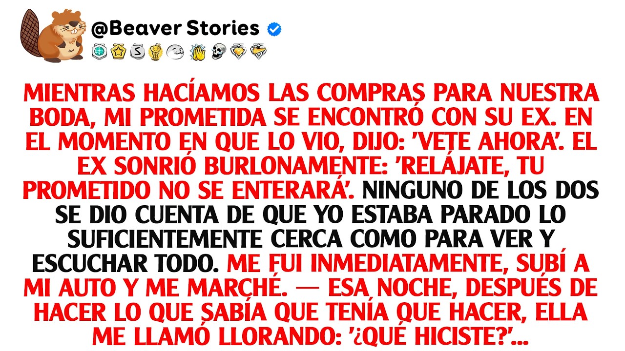 Mientras hacíamos las compras para nuestra boda, mi prometida se encontró con su ex. En el ...