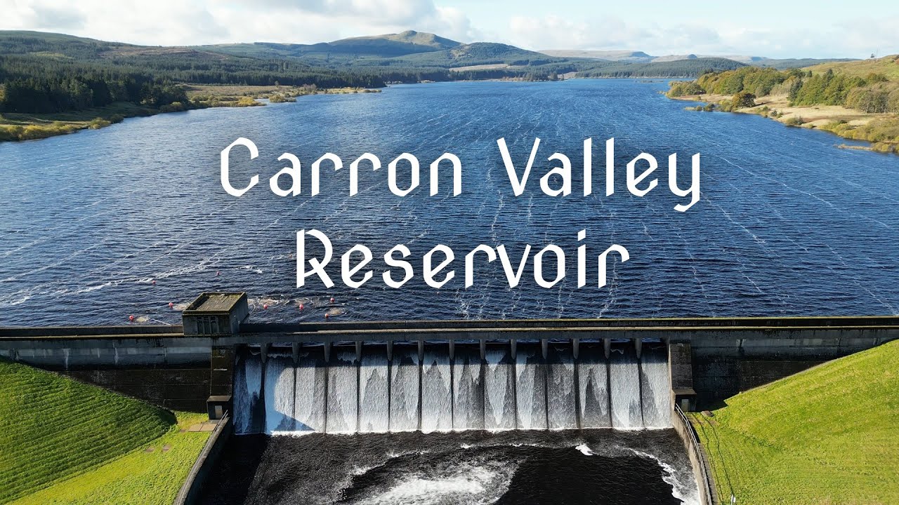 Mesmerizing Dam at Carron Valley Reservoir - Stirlingshire - Scotland | 4K | DJI Mini 3 Pro