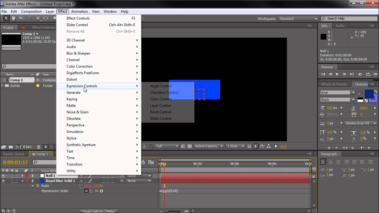 After Effects Tutorial: Use Slider Controls with Expressions -HD-