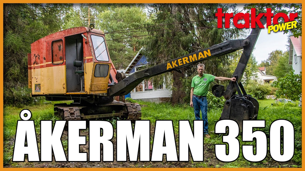 Gräver med en Åkerman från 1955