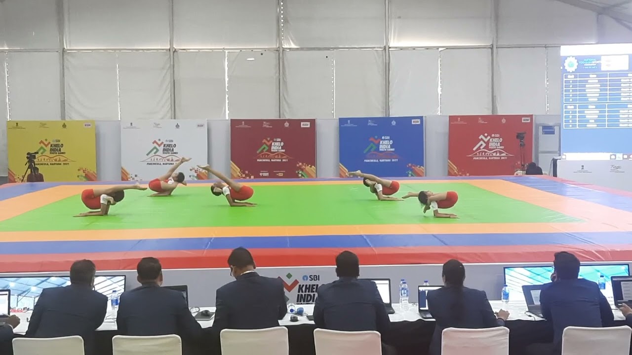 Artistic Yogasana group | KHELO INDIA 2021 | Gold medal