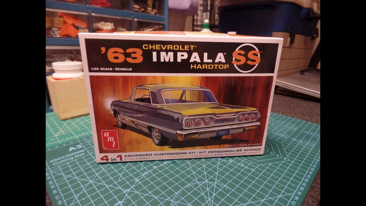 1963 Impala Unboxing AMT 1/25 Scale Model Car Kit