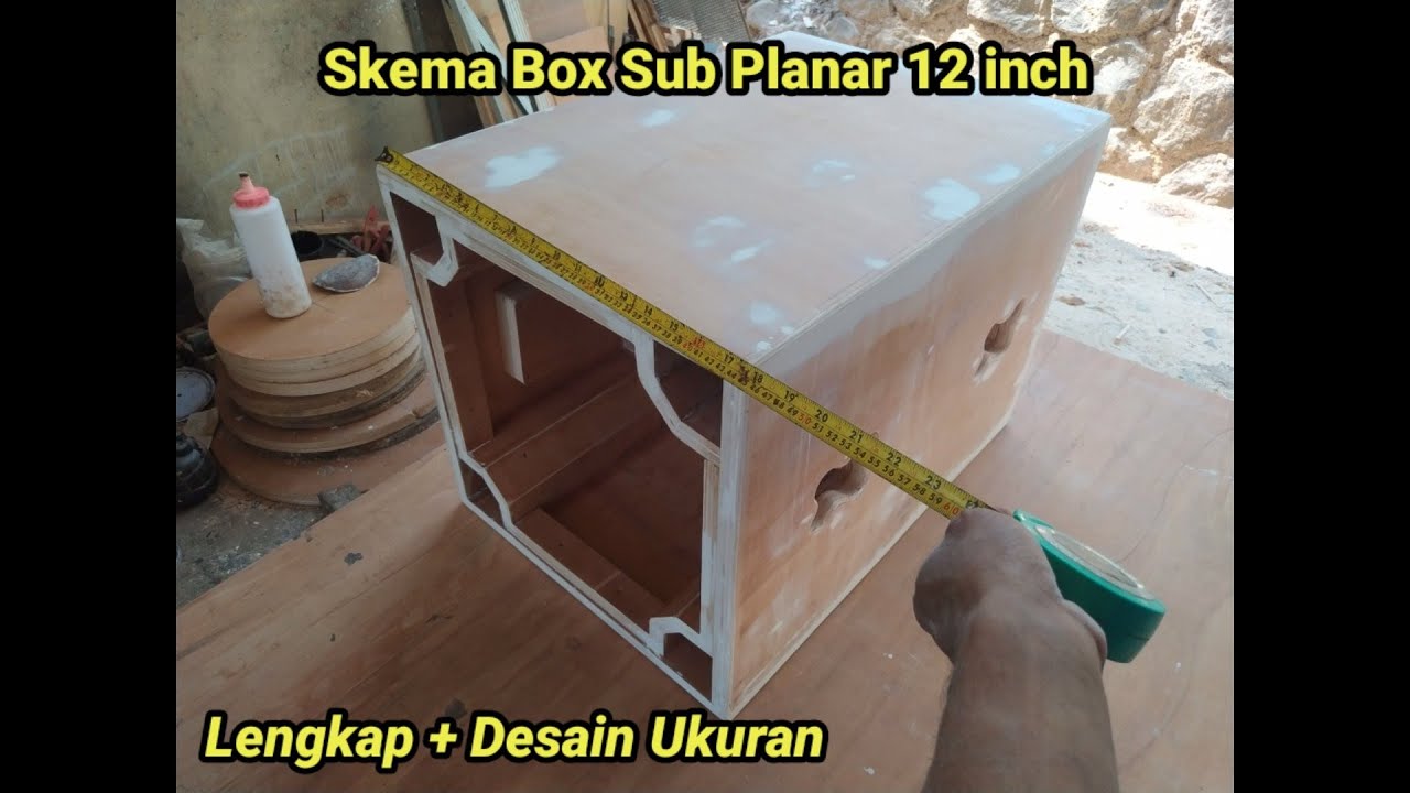 Ukuran Box Speaker Planar 12 inch || Desain Box Planar