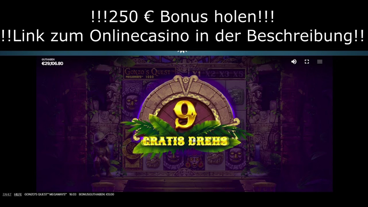 !!! gonzos quest megaways record win !!! 3000x!!!!