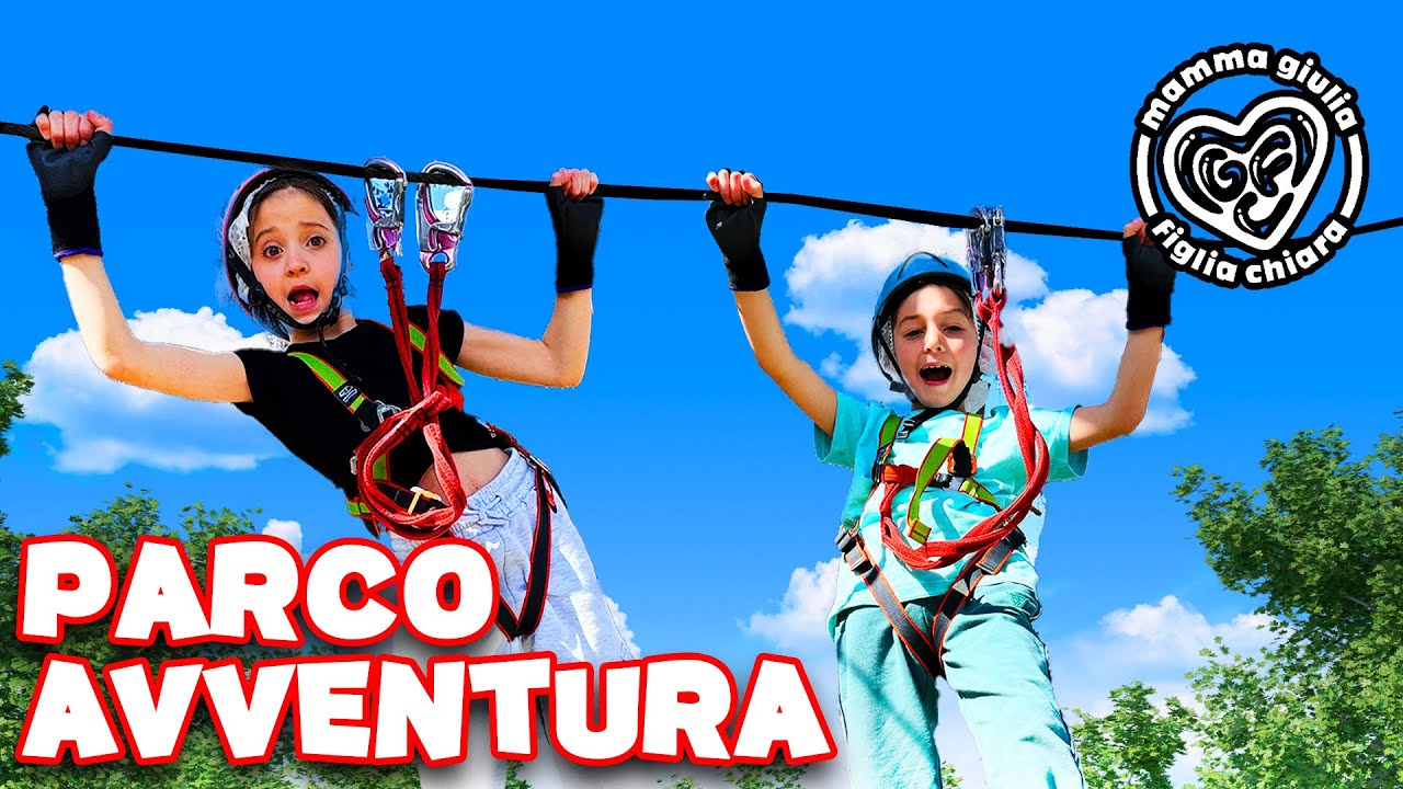 VLOG! INTERA GIORNATA AL PARCO AVVENTURA CON MAMMAGIULIA, FIGLIACHIARA , PAPAANTONIO E FIGLIODIEGO!