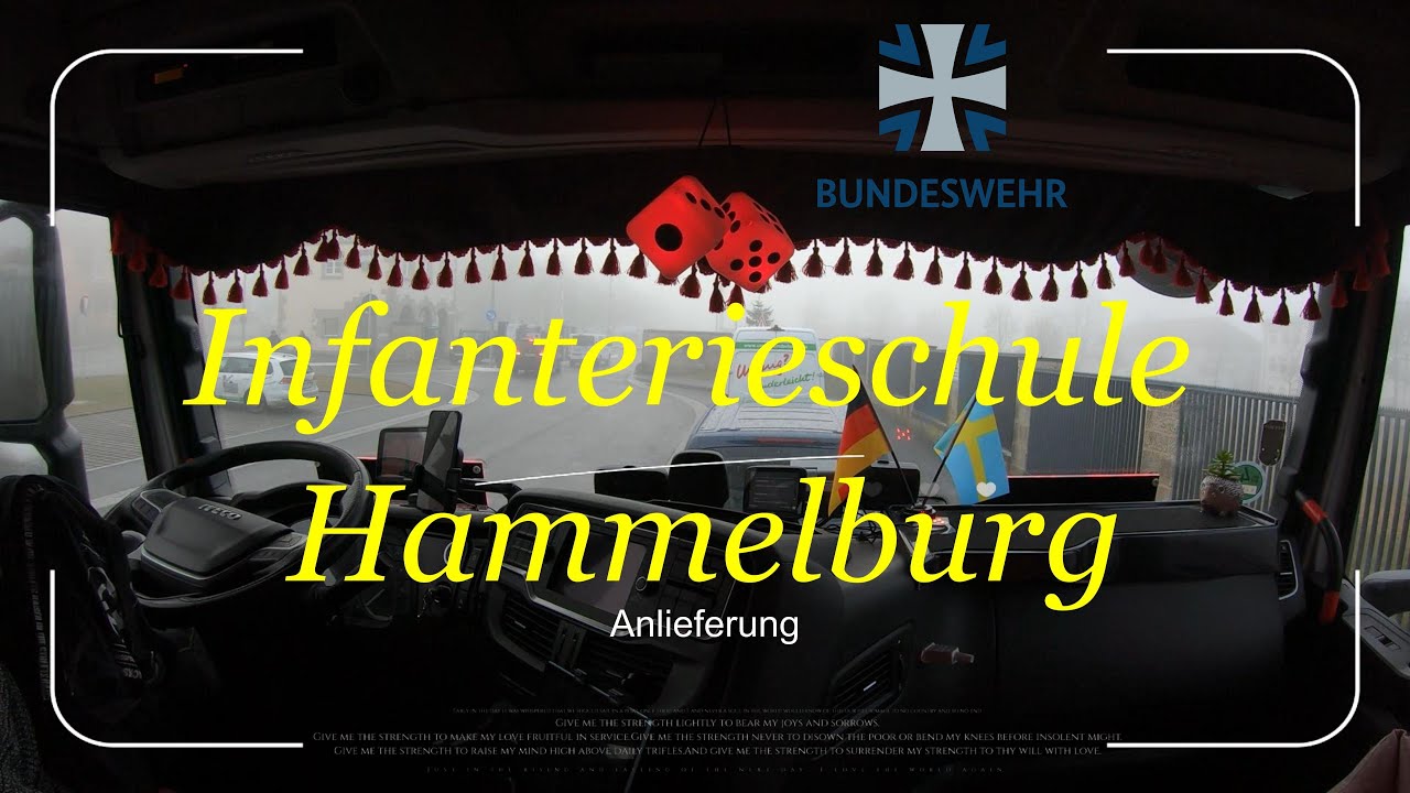 Anlieferung bei der Infanterieschule in der Kaserne Hammelburg  | 4K |