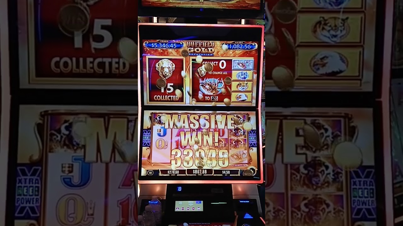 $4.50 max bet ... buffalo gold revolution ... 15 gold heads ...