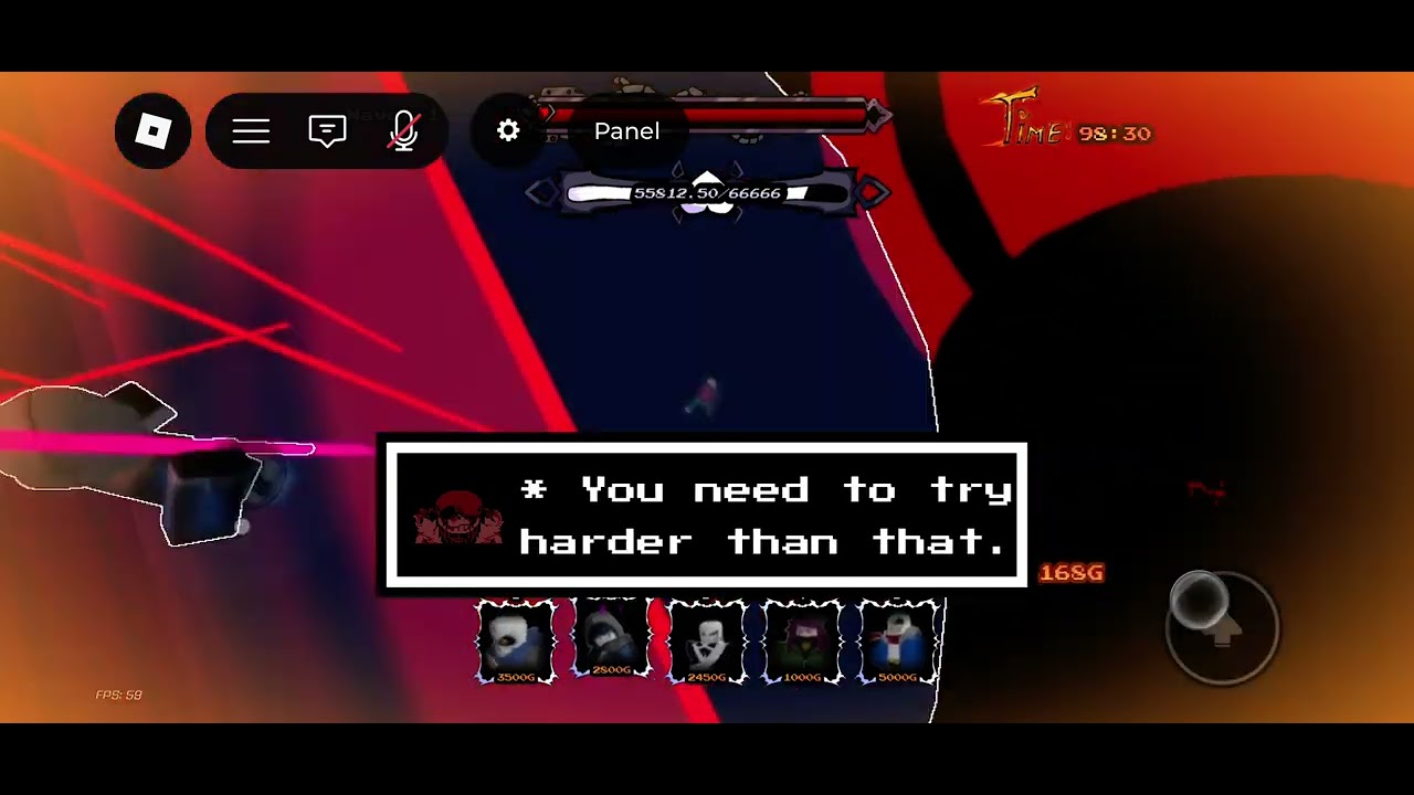 Undertale Timeline Corruption. Mobile Lethal Deals fight WITHOUT Golden Soul Trait. (UTTC)