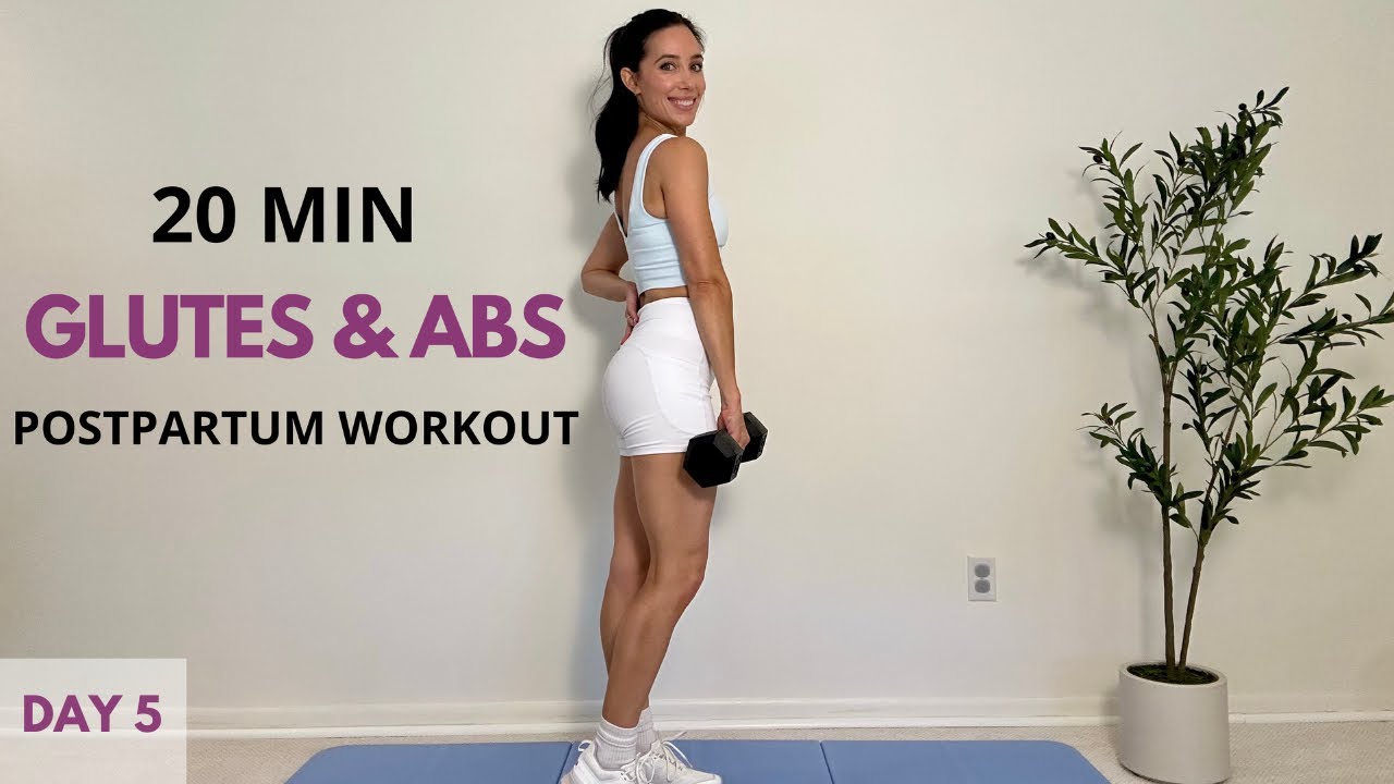 7 Day Postpartum Challenge for Weight Loss | Day 5 | Glutes & Abs