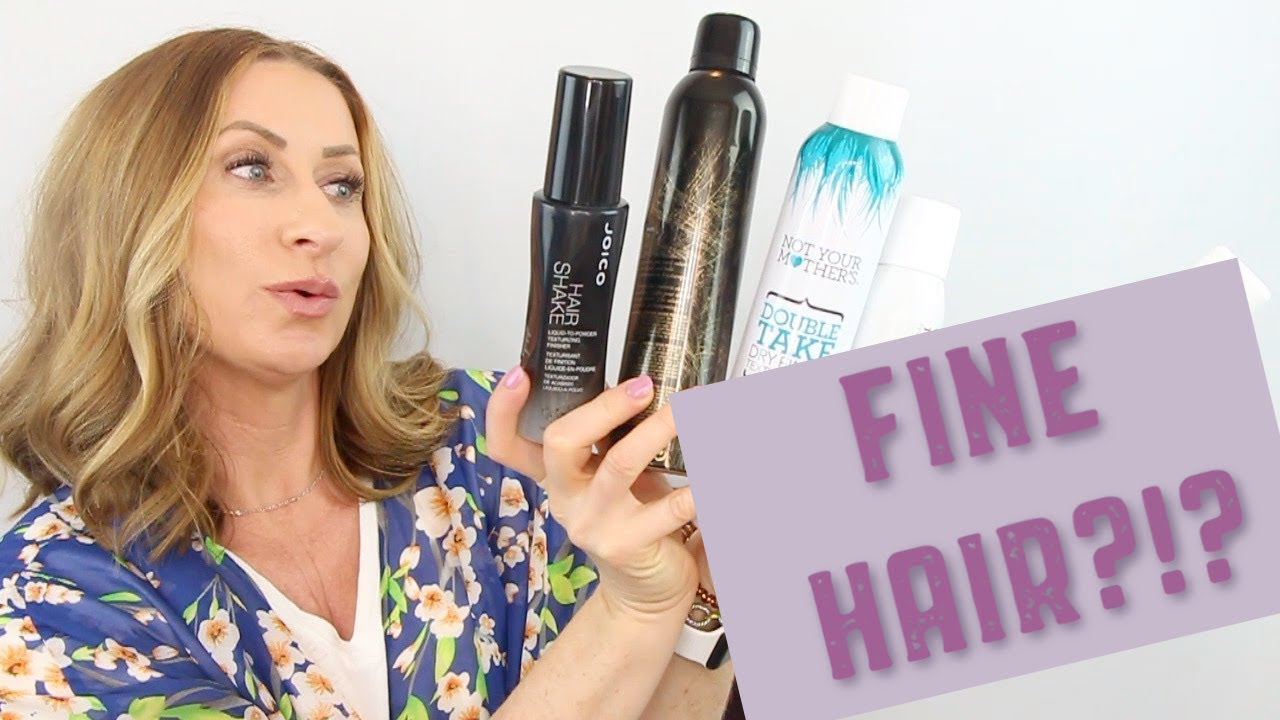 Review Texture Spays for Your Fine Hair Over 40 Fine Hair