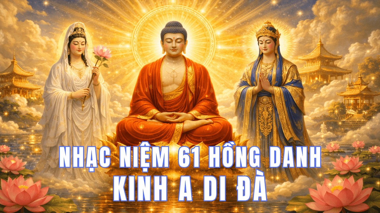 🌸Nhạc Niệm 61 Hồng Danh Trong Kinh A-Di-Đà🌸| Ánh Sáng Sáu Phương Gia Hộ