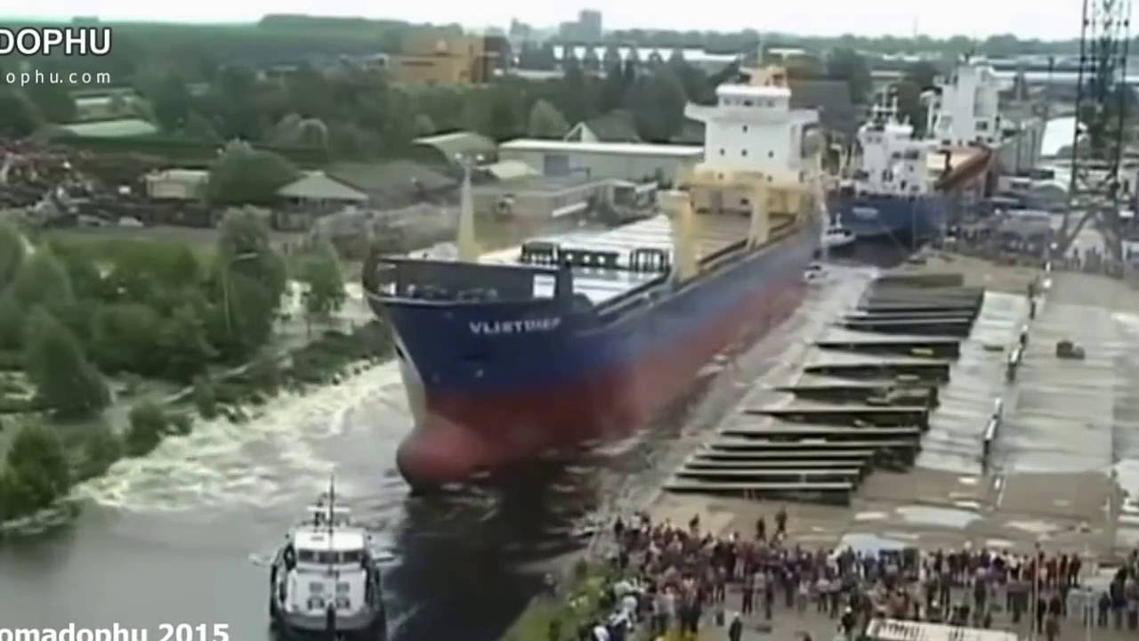 Big Ship Launch Compilation HD 2016 RI