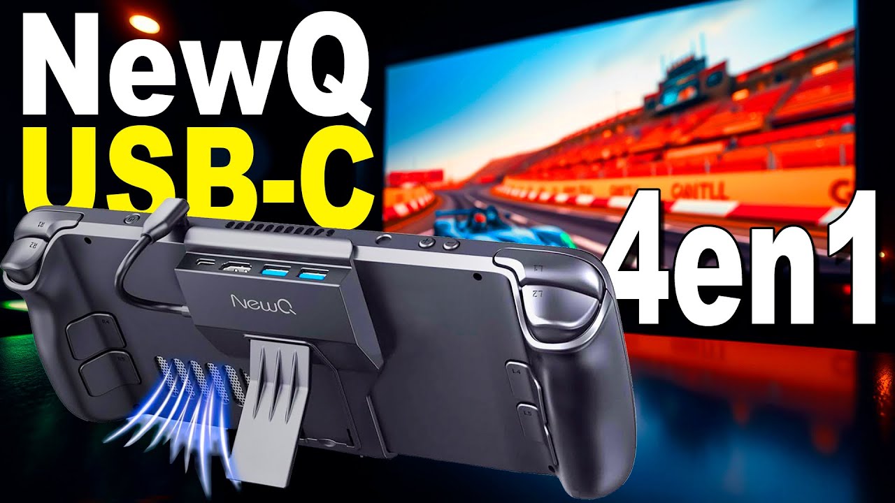 NewQ USB-C 4 en 1 DOCK | BASE para STEAM DECK review COMPLETA🚀