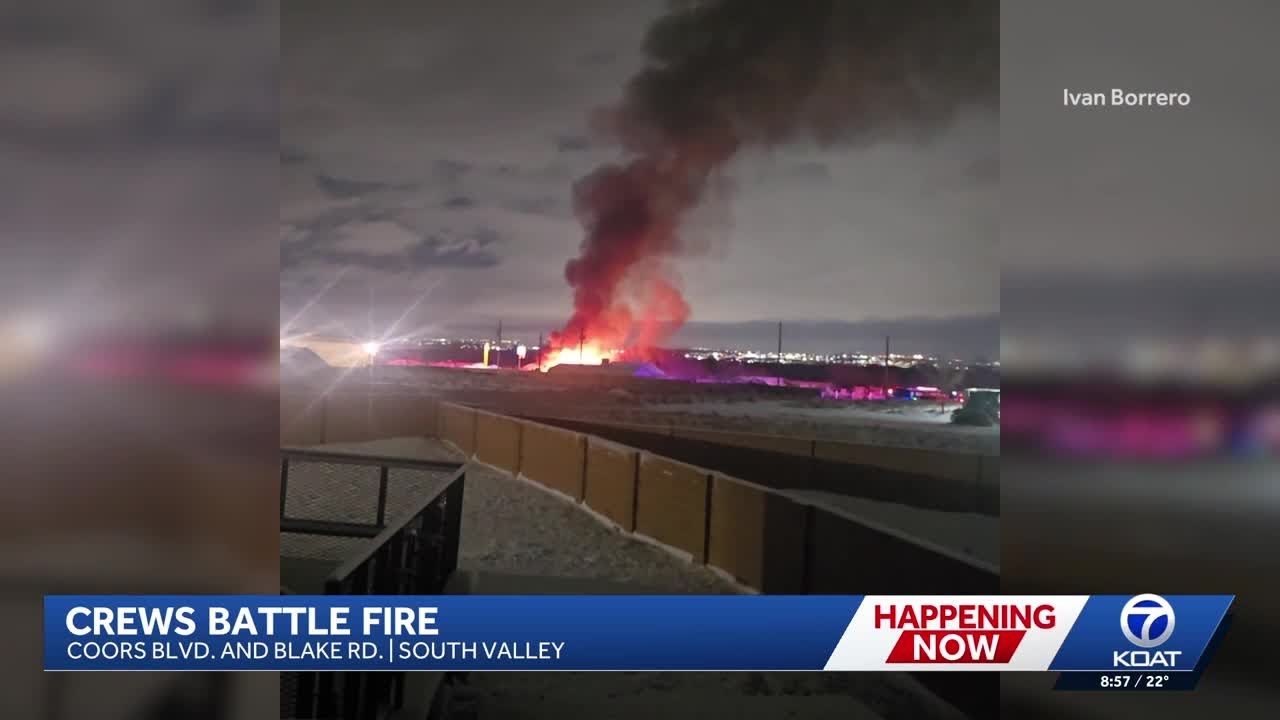 Crews battle fire in southwest Albuquerque
